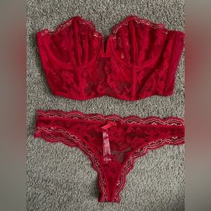 Victoria’s Secret Red Lingerie size 34C/M
